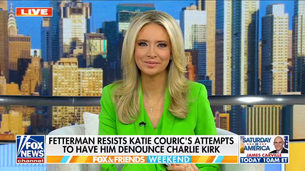 Katie Couric presses Sen. Fetterman on Charlie Kirk