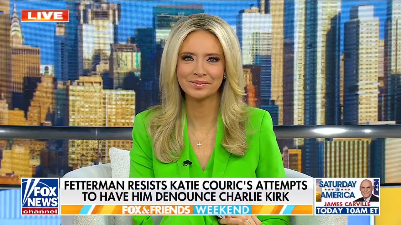Katie Couric presses Sen. Fetterman on Charlie Kirk