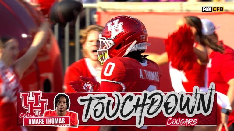 Conner Weigman finds Amare Thomas for a 15-yard TD, shrinking No. 23 Houston's deficit against TCU
