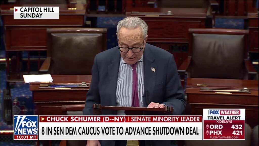 Democrats enraged after eight caucus members break with party to reopen government