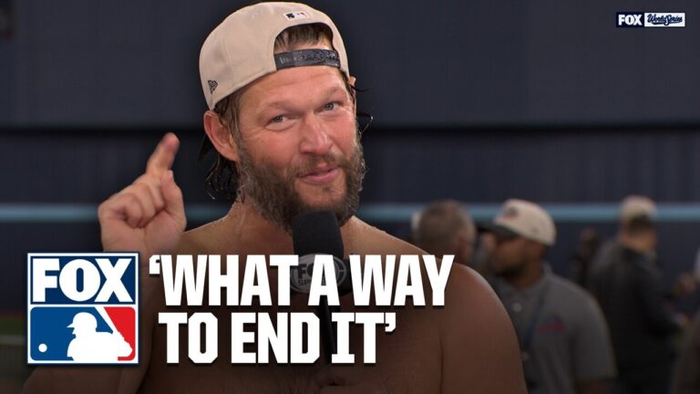 Clayton Kershaw gets EMOTIONAL looking back at his Dodgers career, grateful for 3rd WS title 🥹