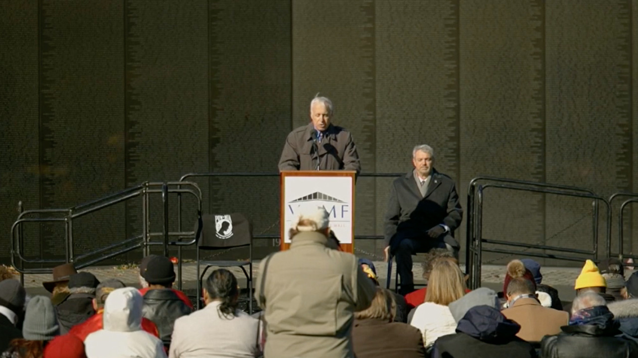 WATCH LIVE: Veterans Day ceremony at the Vietnam Memorial in DC