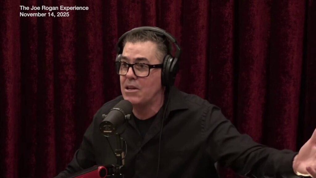 Adam Carolla and Joe Rogan mock Gavin Newsom for blaming wildfires on climate change and not bad leasership