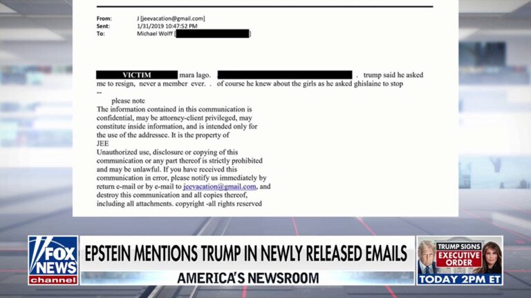White House accuses Dems of 'selectively' releasing Epstein documents