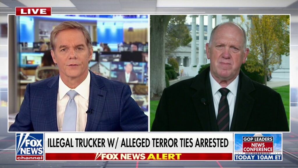 Tom Homan sounds alarm after terror suspect with trucking license arrested