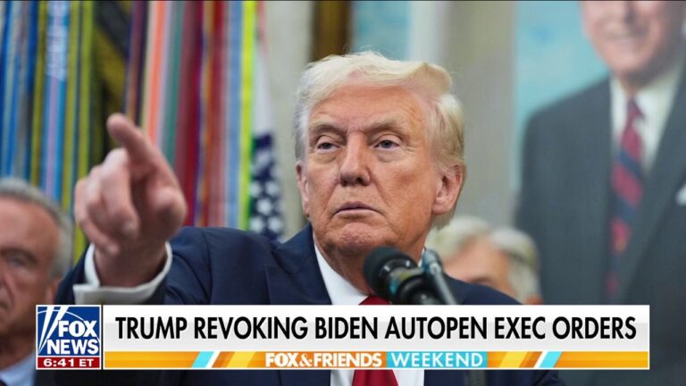 Trump moves to revoke Biden autopen executive orders