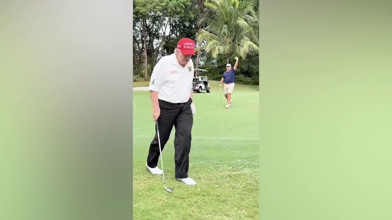 Trump ‘winning’ with sweet golf shot during latest round