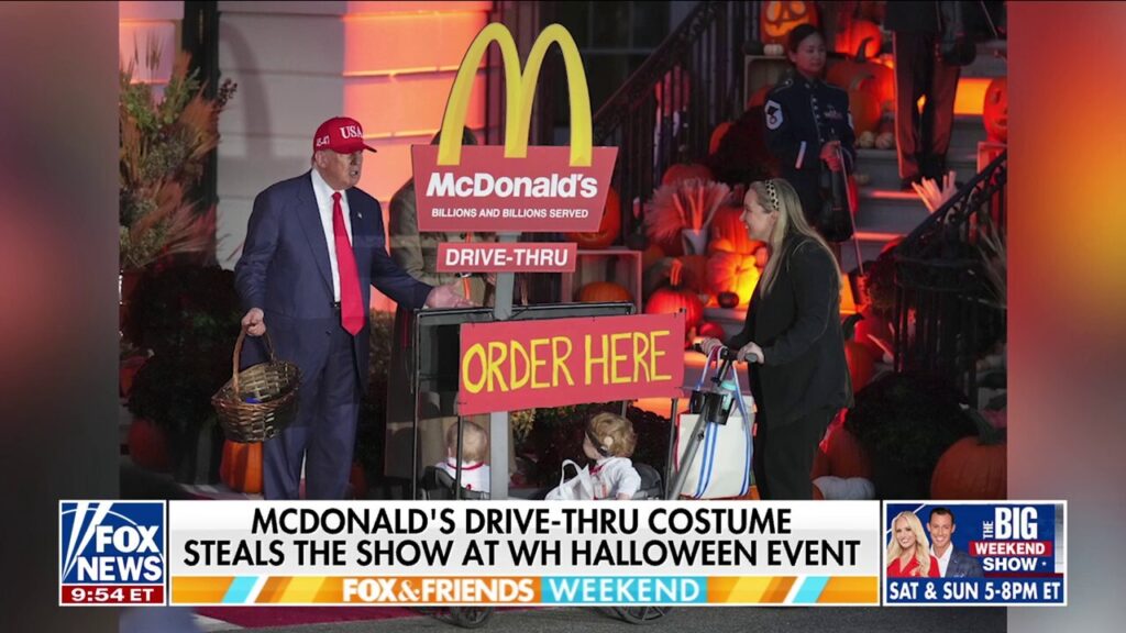 Parents of child dressed as McDonald’s drive-thru at White House reveal story behind viral costume