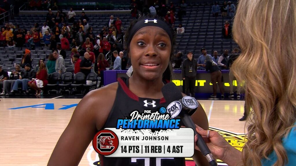 Raven Johnson's double-double helps South Carolina to a DOMINANT win over USC ⭐️ Primetime Performance