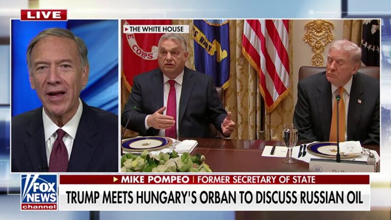 Trump meets with Hungarian PM to discuss Russian oil sanctions