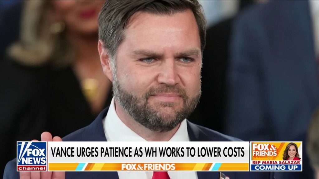 JD Vance urges 'patience' as Americans voice affordability concerns