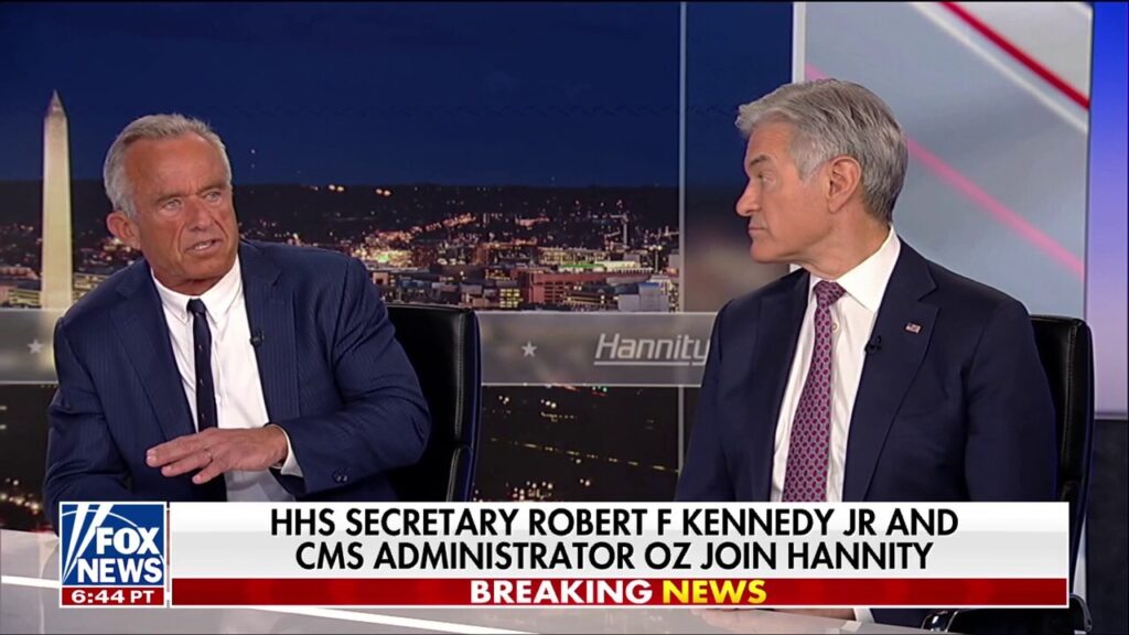 HHS Secretary Kennedy and CMS Administrator Oz join Sean Hannity to discuss ‘MAHA’