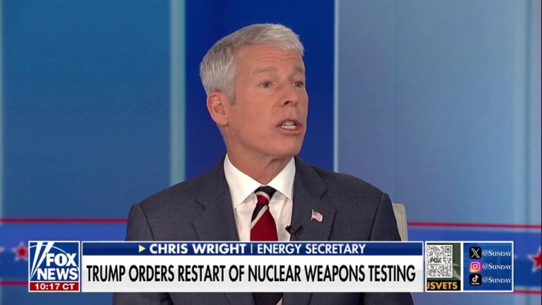 Energy secretary details how government shutdown impacts US nuclear stockpile