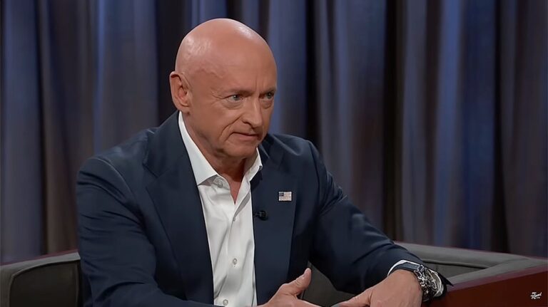 Sen Mark Kelly digs in on 'illegal orders' stance, tells Jimmy Kimmel he's 'not backing down'