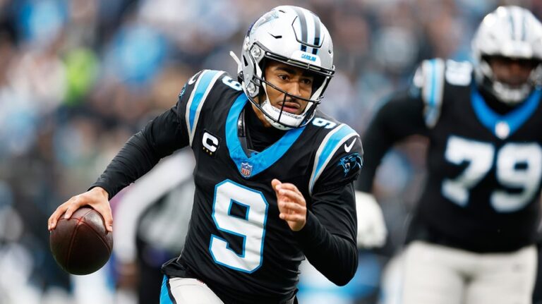 Panthers reach 7 wins for first time since 2022 with upset victory over Rams