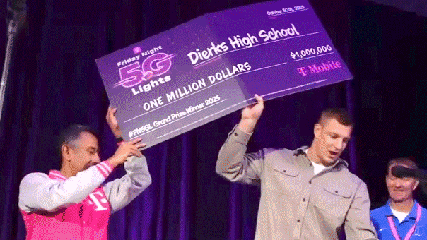 Rob Gronkowski helps deliver $1M surprise to small-town Arkansas high school for football stadium makeover