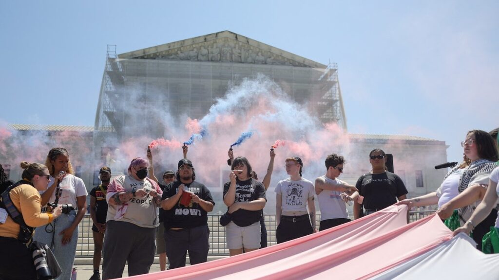 Trans athlete's family files response in Supreme Court women's sports case