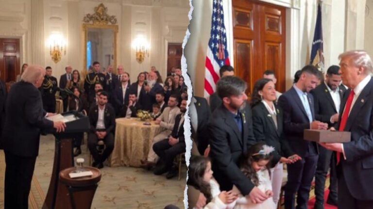 Trump meets freed Israeli hostages, calls them ‘heroes’ in White House ceremony