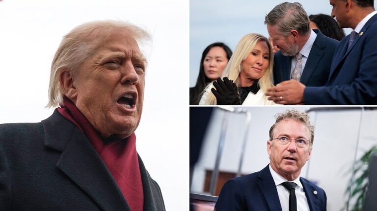 Trump claims GOP has 'never been so united,' calls Greene and other Republicans 'lowlifes'