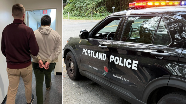 Suspect arrested twice after allegedly carrying out two separate unprovoked assaults only minutes apart
