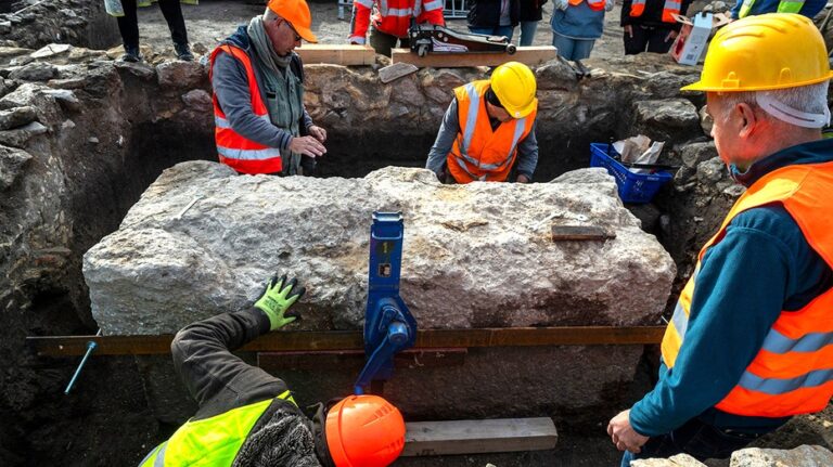 'Hermetically sealed' Roman sarcophagus frozen in time for 1,700 years finally opened by archaeologists
