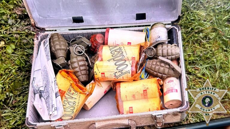 Contractors renovating Washington state home discover case of live military grenades packed with TNT
