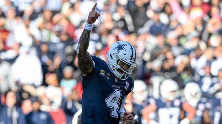 Cowboys hang on behind Dak Prescott as Commanders' rally falls short on Christmas Day