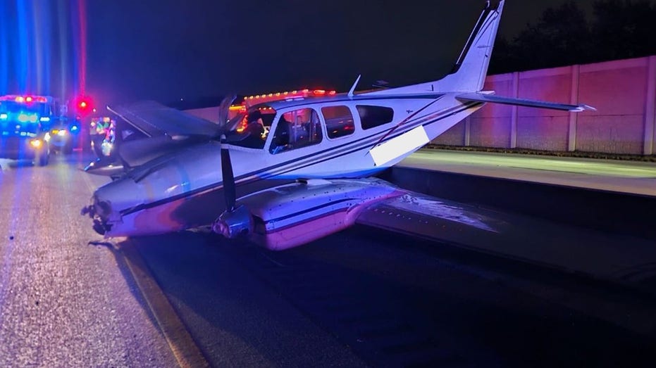 Stunned 911 dispatcher reacts to plane crash-landing on Florida freeway: 'A plane ... out of the sky?'