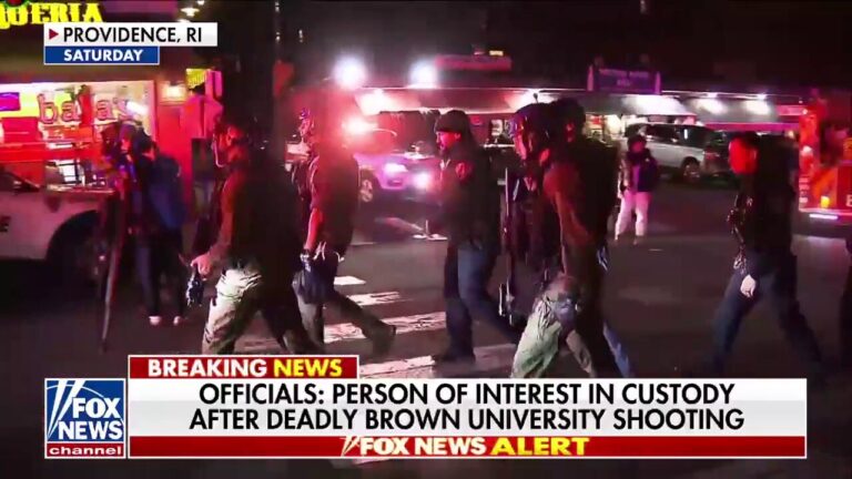 Person of interest in custody after deadly Brown University shooting