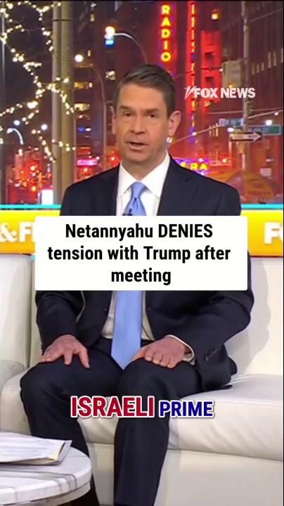 Netanyahu DENIES tension with Trump after meeting