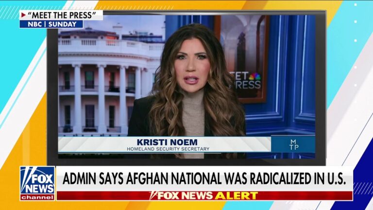 Noem says Afghan national accused of shooting National Guard soldiers was radicalized in US