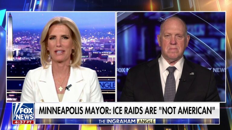 Tom Homan slams Minneapolis police chief for comments about ICE
