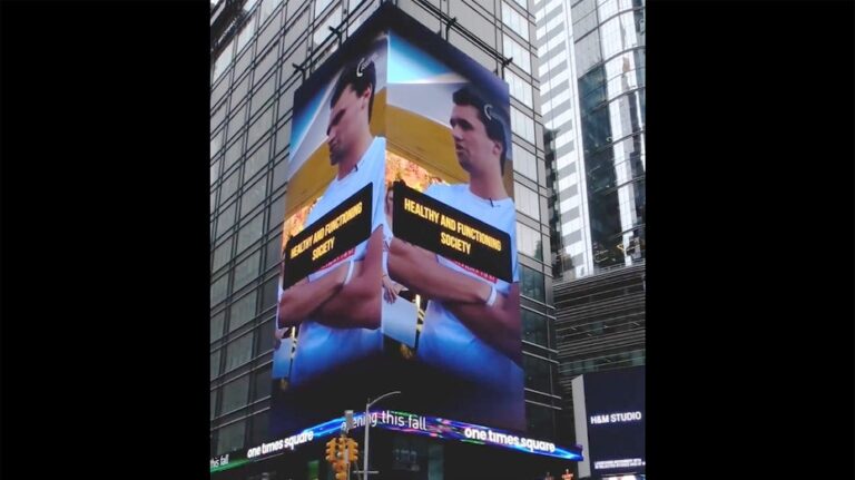 Turning Point USA places Times Square ad for upcoming AmericaFest 2025