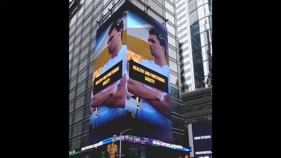 Turning Point USA places Times Square ad for upcoming AmericaFest 2025