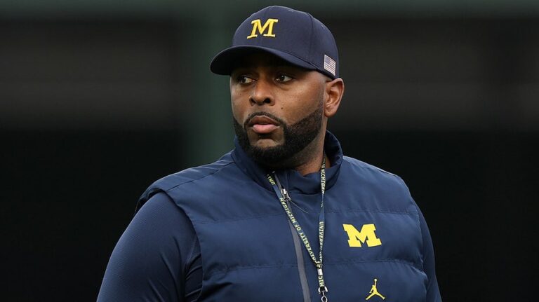 Fired Michigan coach Sherrone Moore makes bond; lawyer declines to say if he'll return home