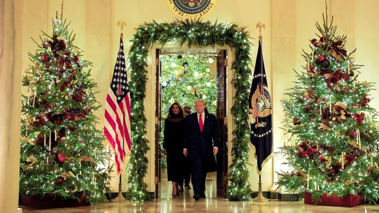 Melania Trump’s White House Christmas is a shining beacon of America