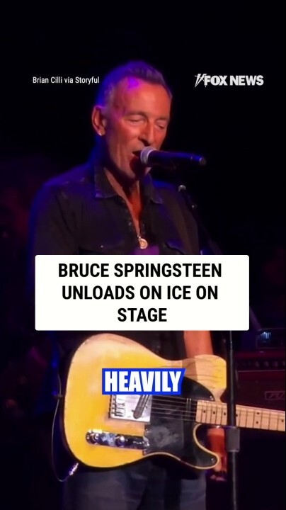 Bruce Springsteen UNLOADS on ICE on stage