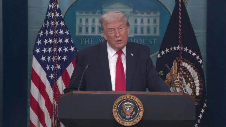 Trump reflects on Renee Good's death, parents during White House briefing