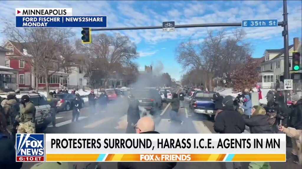 Anti-ICE agitators harass federal agents in Minneapolis