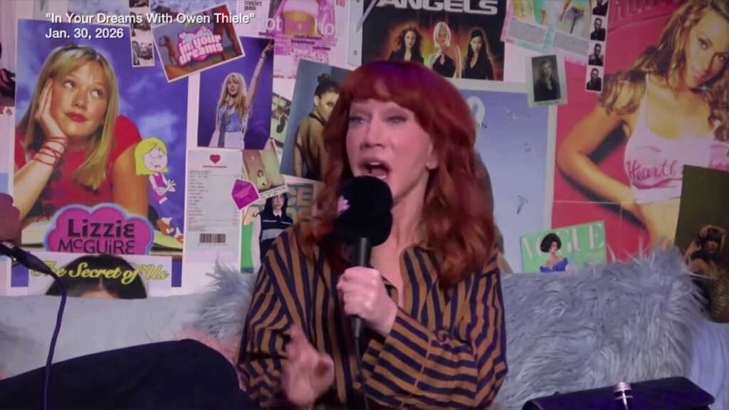 Kathy Griffin calls out Joe Rogan as a 'right-wing guy' who spreads conspiracies
