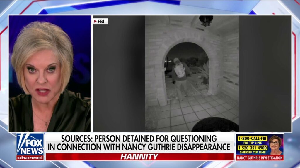 Nancy Grace argues what matters as person detained for questioning about Guthrie's disappearance