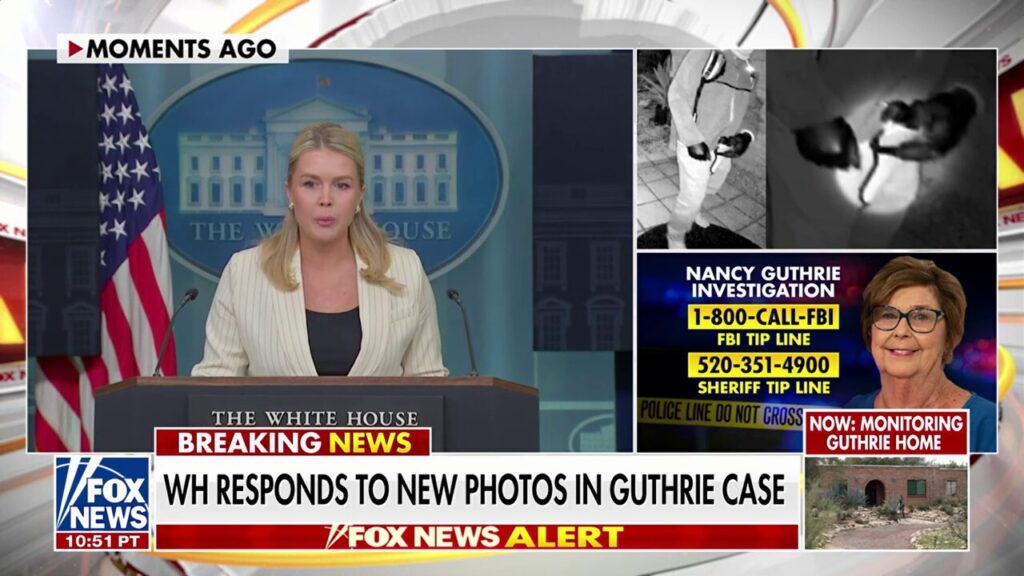 White House responds to new photos, videos released in search for Nancy Guthrie