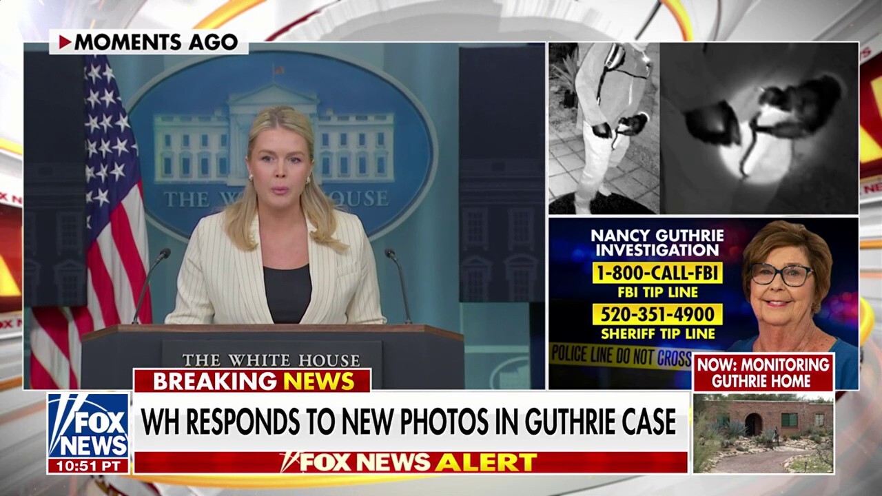 White House responds to new photos, videos released in search for Nancy Guthrie