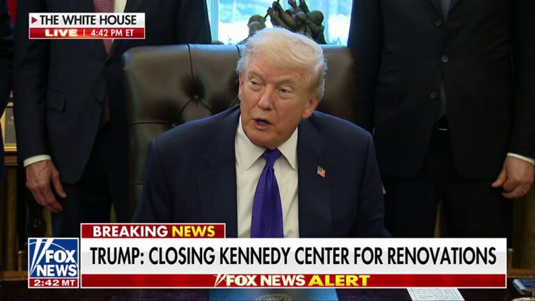 Trump touts 'highest-grade' Trump-Kennedy Center renovations: We'll make it 'far better than it ever was'