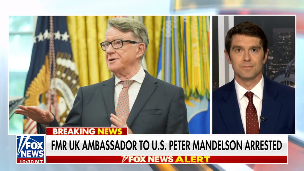 Former UK ambassador arrested over alleged Epstein ties