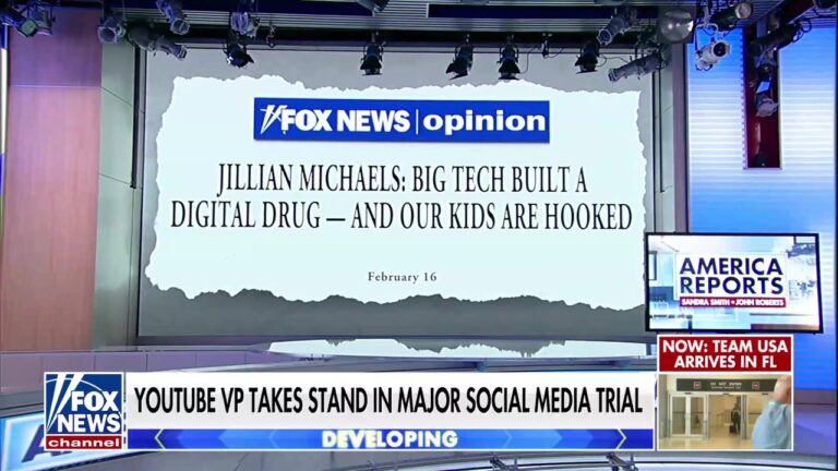 Jillian Michaels calls for tech giants to be held accountable for addictive social media platforms