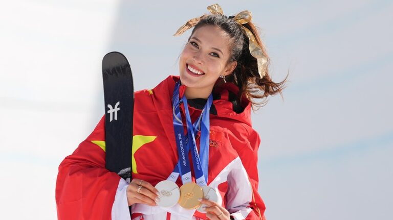 Eileen Gu secures gold medal to end Winter Olympics run