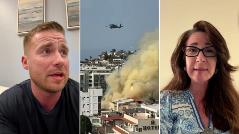 Tourists trapped in Puerto Vallarta recount cartel retaliation after 'El Mencho' killed