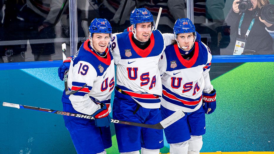 Brock Nelson's two-goal performance leads Team USA to victory over Latvia in Olympic debut
