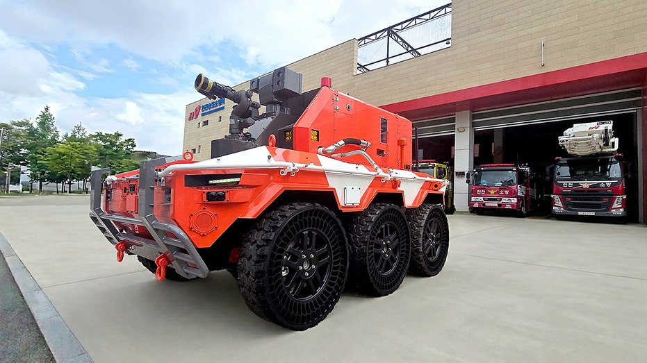 Robot firefighters enter burning buildings first